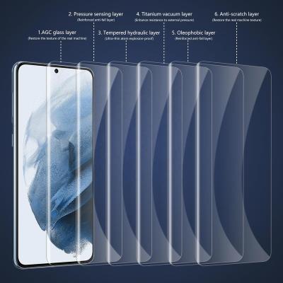 China Anti-Scratch/Bubble Free/Full Glue Anti Scratch 3D Screen Clear Protective Film UV Tempered Glass Protector For Samsung Galaxy S22 Ultra Mobile Phones for sale