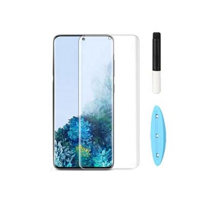 China Anti-scratch Factory Quality 9h Reliable UV Tempered Glass 3d Screen Protector For Samsung Note 21 Plus S22 Ultra With UV Glue Light for sale