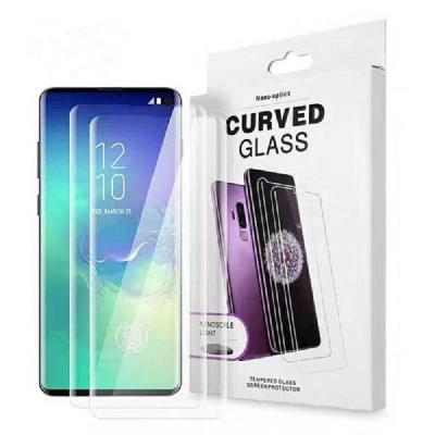 China Liquid Glue Tempered Glass UV Liquid Screen Protector For Samsung S8 S22 ULTRA S21 PLUS S20 UV Screen Protector for sale