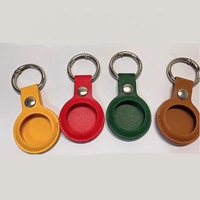 China 4 Packs Shockproof For Air Tag Key Chain Apple Airtags Leather Airtag Case for sale