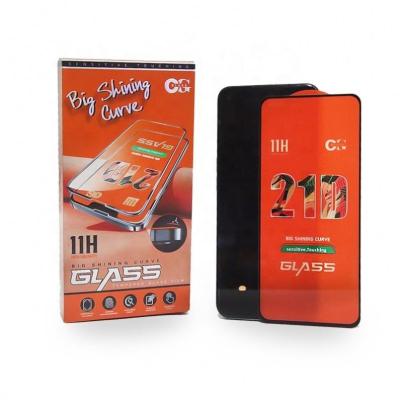 China Hot Selling Mobile Phone 3D/5D/6D/9D/10D Full Glue 9H HD 21D 9hd 21D Screen Protector for itel for sale