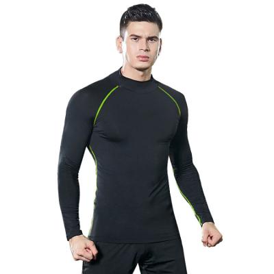 China Long Sleeve Men's Compression Shirts Standing Collar Muttahida Majlis-e-Amal BJJ Sports Rash Guard Gym Long Sleeves for sale