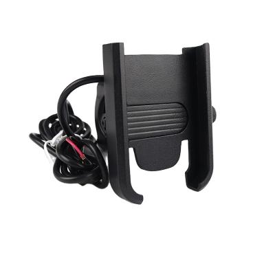 China Wholesale Price Waterproof Motorcycle Alloy 2.1A USB Mobile Phone Mount Motorcycle Phone Charger Aluminum Charging Holder for sale