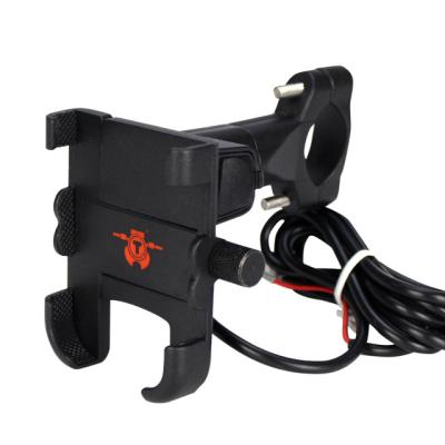 China Adjustable Mobile Phone Holder, Aluminum Alloy Phone Charging Holder For Motorcycle for sale