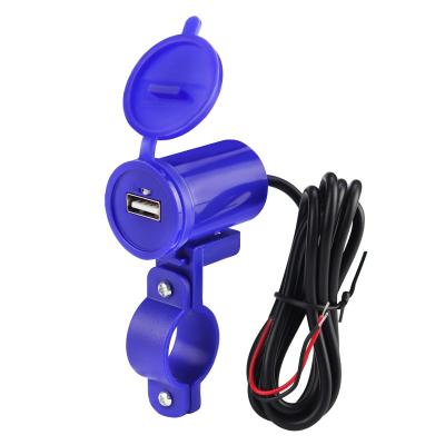 China Cheap Price 12V ABS Motorcycle Mobile Phone 5V 2.5A Motorcycle USB Quick Charging Waterproof USB Phone Charger for sale