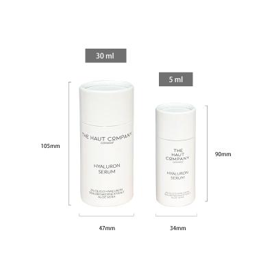 China Free Sample Biodegradable Cylinder Logo Essential Oil Bottle Packaging Custom Cosmetics Paper Tubes for sale