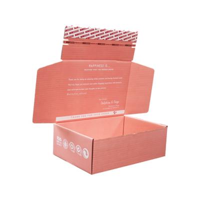 China Recycled Materials Biodegradable Pink Pizza Boxes Packaging Custom Logo Boxes Corrugated Shipping Mailer Paper for sale