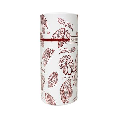 China Free Sample Biodegradable Custom Cylinder Food Grade Tea Beverage Jar Packaging Paper Tubes for sale