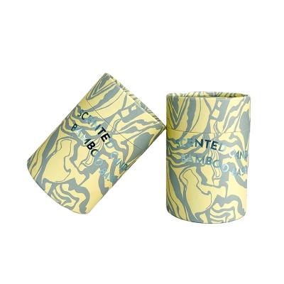 China Hot Sale Biodegradable Customized Size Kraft Paper Cardboard Essential Oil Bottle Canister Wrapping Paper Tubes for sale