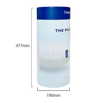 China Good Package Free Sample Biodegradable Cylinder Packaging Round Pillow Clothes Tube Box Paper Packaging for sale