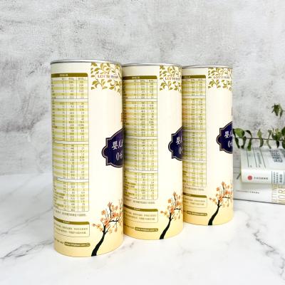 China Customized Color Coated Paper Biodegradable Lift Up Protein Powder Paper Tube For With 100% QC Inspection for sale