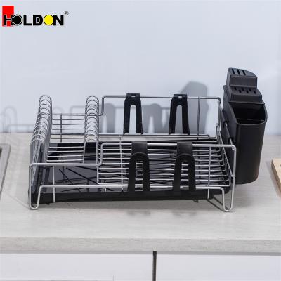 China Viable Creative Multi-Function Single-Layer Kitchen Utensils Storage Rack Household Drain Bowl Rack And Dish Rack for sale