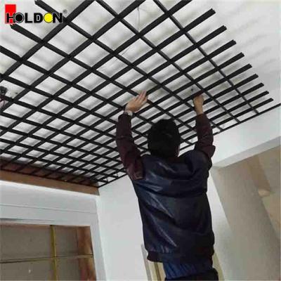 China Interior Decoration Art Hardware Ceilings Aluminum Grill Ceiling Panel With All Accessories for sale