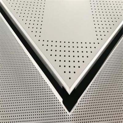 China Office Ceilings 300*300mm Aluminum Panels Metal Office Perforated Waterproof Ceiling Panels Tiles Covers Modern Ceiling Tiles for sale