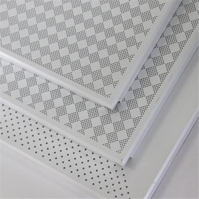 China Perforated Ceilings 600*600 Perforated Aluminum Metal Clip In Aluminum Ceiling Panel Ceiling Tiles for sale