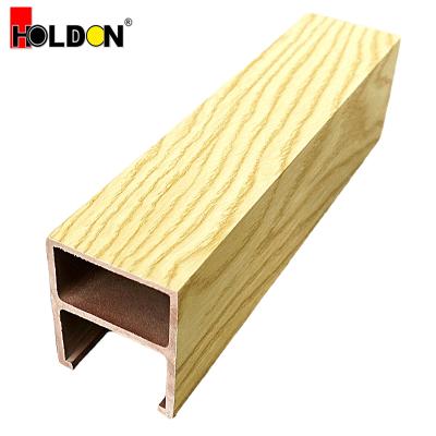 China Fluted Wall Panel Composite Artistic Wood PVC Interior Decoration Ceilings Material for sale