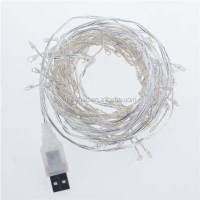 China Christmas Decoration 2.5M 100 USB Plug Powered Firefly Bunch Lights Firework Copper Wire Fairy Lights For Wedding Christmas Tree Room Decoration for sale