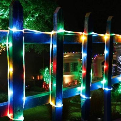 China Modern Wedding Decoration Light 5m 50LEDs Sound Activate &12 Modes PVC String Light With 3AA Sensor Battery Smart Battered String Lights for sale