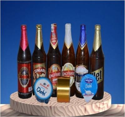 China ISO9001 Certificate Beer Neck Label UV Proof Silk Screen Glossy Lamination for sale