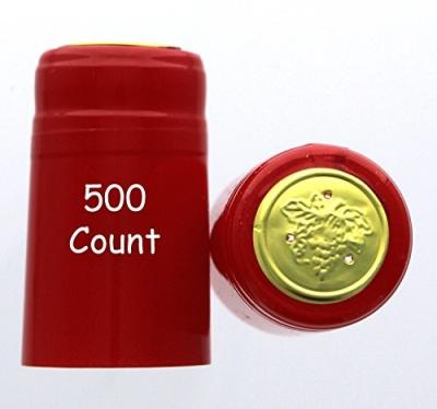 China Matte Burgundy Personal Heat Shrink Capsules Non Toxic 60mic - 80mic Tickness for sale