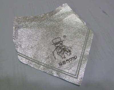 China Silver Self Adhesive Removing Beer Bottle Labels Aluminum Foil Heat Resistant for sale