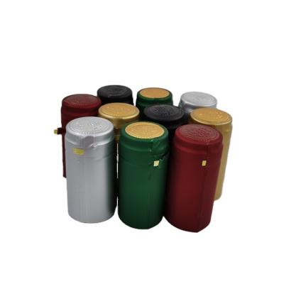 China Wine Pvc Heat Shrinkable Film Wine Capsule Pvc Heat Shrink Wine Bottle Capsules for sale