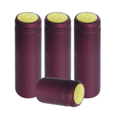 Chine Plastic Printed Design Heat Pvc Shrinkable Red Wine Bottle Capsule With Tear-Off Strip à vendre