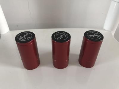 Cina Hot shrink capsule for wine bottles black caps in vendita