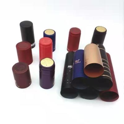 China China Factory PVC Heat Shrink Sleeves for Bottle Capsule Wine Bottle Cap for sale