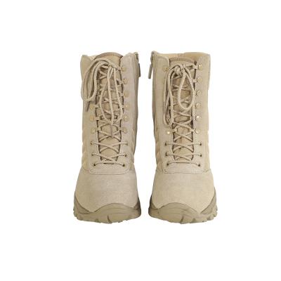 China Anti-Static Army Jungle Boots Suede Leather Military Desert Boots Combat Outdoor Work Trekking Walking Tactical Boots for sale