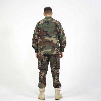 China Custom Made Military Tactical Army Combat BDU T/C 6535 Jacket Camouflage Anti-static Wholesale Uniform + Uniform Pant Uniforms for sale