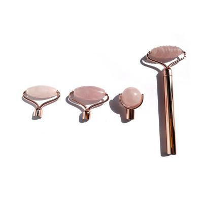 China China Wholesale Natural Facial Massage Tool Rose Quartz Jade Roller For Face for sale