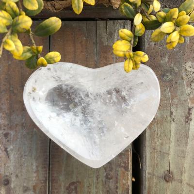 China Wholesale Natural China Crystal Bowl Clear Quartz Heart Moon Bowl for Healing for sale