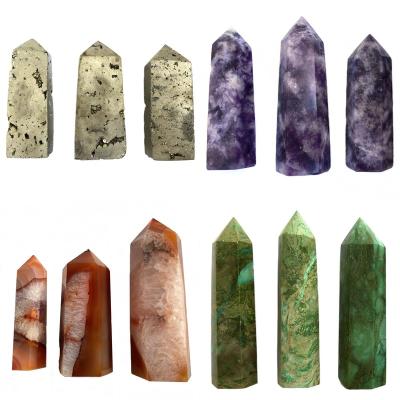 China Wholesale Natural High Quality China Crystal Tower Polished Point For Home Decoration for sale