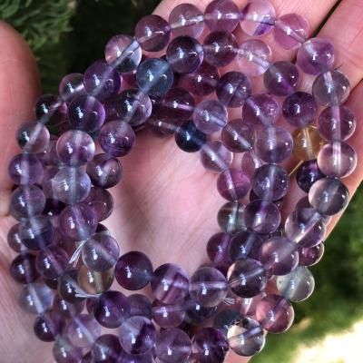 China China Wholesale Natural Crystals Healing Fluorite Bracelets Stones Beaded Bracelet for sale