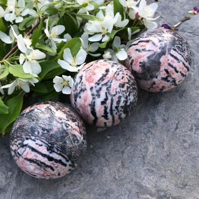 China Wholesale Natural China Gemstone Healing Stones Pink Jasper Sphere Folk Crafts For Home Decoration for sale