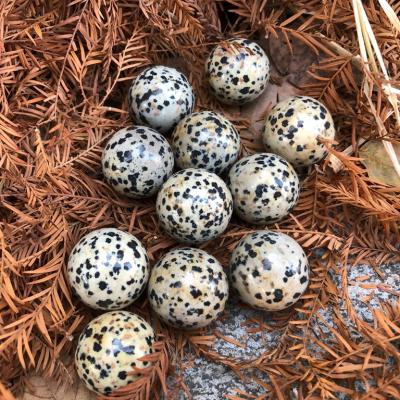 China Natural Crystal Gemstone Dalmatian Jasper Mini Healing Crafts High Quality China Spheres Wholesale For Gift for sale