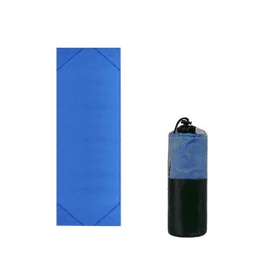 China Portable Dry Wet Separation Microfiber Yoga Towel Double Side Quick Dry Velvet Printed Yoga Mat Yoga Towel Fitness Towel for sale