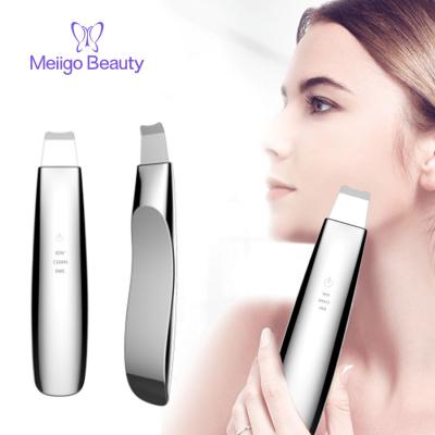 China Wrinkle Remover Meiigo Skin Care Beauty Machines Ultrasound Skin Scrubber Facial Beauty Device For Face Deep Cleansing for sale