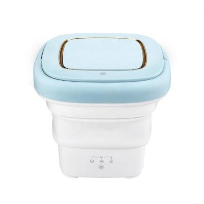 China Foldable Mini Portable Ultrasonic Sterilization Underwear Household Gifts Baby Dehydration Folding Washing Machine for sale