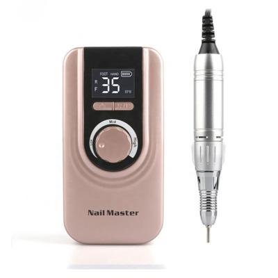 China wireless & Rechargeable Customize Your Own Private Label 35000rpm Rechargeable Cordless Professional Salon Edge Nail Drill Machine Portable for sale