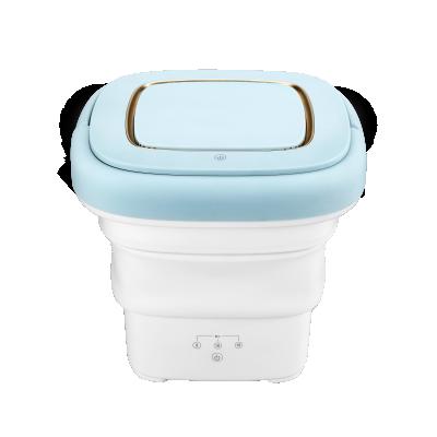 China New Arrival OEM ODM Portable Collapsible Mini Light Foldable Silicone Electric Washing Machine For Traveling for sale