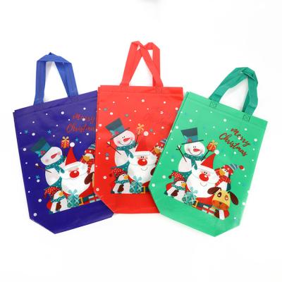 中国 Eco - Friendly Christmas Laminated Non Woven Reusable Eco Friendly Non Woven Sack Recyclable Bag 販売のため