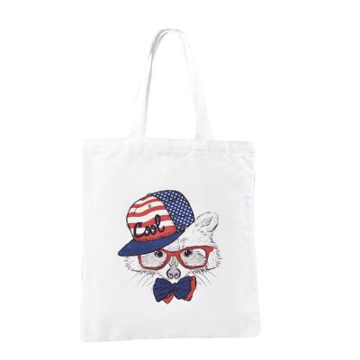 China Reclycled Custom Printed Cotton Bags Eco Recycled Canvas Tote Bag Plain Organic Cotton Fabric Bag zu verkaufen