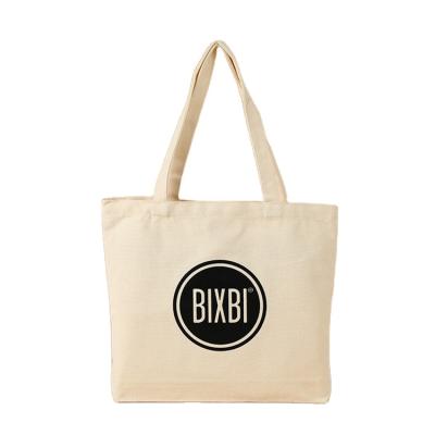 China Wholesale Custom Natural Simple Reclycled Cotton Tote Bag Printing Logo Reusable Shopping Bag Cotton Cheap Bags Te koop