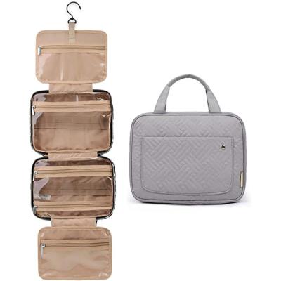 China Premium High Quality Durable Bathroom Shower Organizer Hanging Toiletry Cosmetics Makeup Travel Bag Travel Makeup Bag en venta