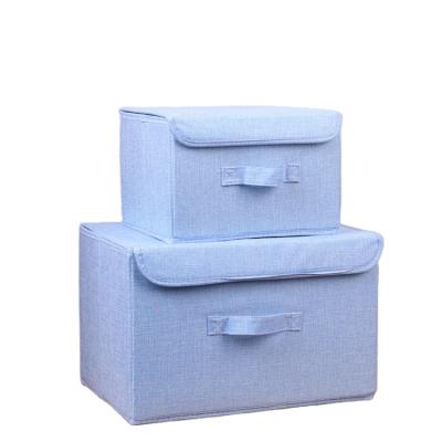 中国 Sustainable High Quality Foldable Storage Box Customized Non Woven Fabric Organizer Cloth Storage Box With Logo 販売のため