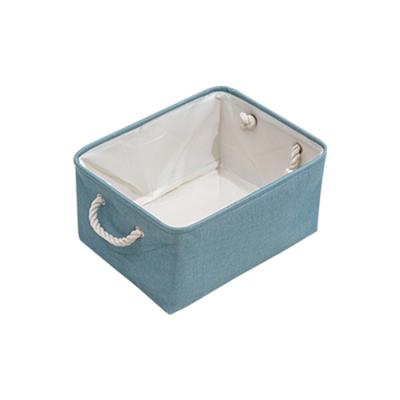 China Canvas Fabric Organizer Portable Storage Box Home Srorage Box Large Capacity Viable Storage Boxes For Clothes zu verkaufen