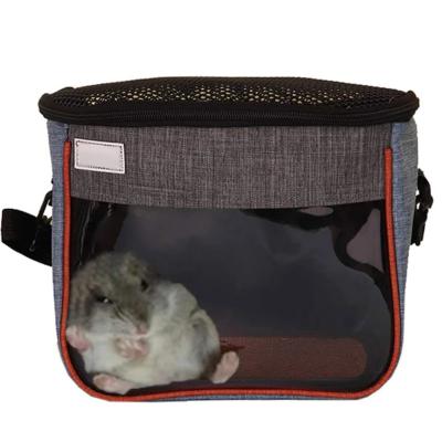 China Viable Small Animals Shoulder Bag Oxford Fabric Mesh Weekend Pet Mouse Carriers For Pet en venta