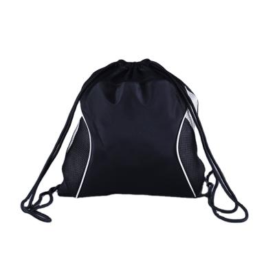 China Customized Logo High Quality Polyester Gym Waterproof Backpack Breathable Mesh Drawstring Bag For Sports Travel zu verkaufen